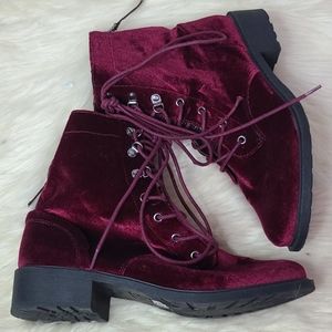 velvet boots size 11
